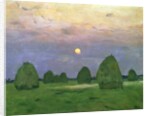 Hayricks at Dusk, 1899 by Isaak Ilyich Levitan