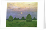 Hayricks at Dusk, 1899 by Isaak Ilyich Levitan