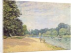 The Thames with Hampton Church, 1874 by Alfred Sisley