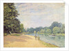 The Thames with Hampton Church, 1874 by Alfred Sisley