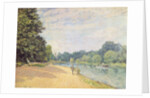 The Thames with Hampton Church, 1874 by Alfred Sisley