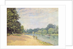 The Thames with Hampton Church, 1874 by Alfred Sisley