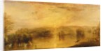 The Lake, Petworth: Sunset, a Stag Drinking, c.1829 by Joseph Mallord William Turner
