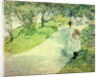 Promenaders in the garden, 1898 by Childe Frederick Hassam