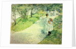 Promenaders in the garden, 1898 by Childe Frederick Hassam