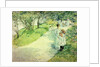 Promenaders in the garden, 1898 by Childe Frederick Hassam