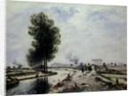 The Canal de l'Ourcq near Pantin, 1871 by Johan-Barthold Jongkind