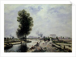 The Canal de l'Ourcq near Pantin, 1871 by Johan-Barthold Jongkind