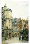 The Courtyard of the Museum of Cluny, c.1878-80 by Stanislas Victor Edouard Lepine
