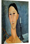Hanka Zborowska with a Candlestick, 1919 by Amedeo Modigliani