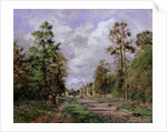 The road to Louveciennes at the edge of the wood, 1871 by Camille Pissarro
