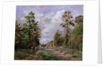 The road to Louveciennes at the edge of the wood, 1871 by Camille Pissarro