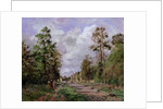 The road to Louveciennes at the edge of the wood, 1871 by Camille Pissarro