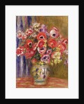 Vase of Tulips and Anemones, c.1895 by Pierre Auguste Renoir