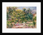 The woman in white in the garden of Les Colettes, 1915 by Pierre Auguste Renoir