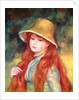 Young girl with long hair, or Young girl in a straw hat, 1884 by Pierre Auguste Renoir