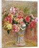 Roses in a Sevres vase by Pierre Auguste Renoir