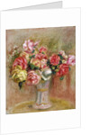 Roses in a Sevres vase by Pierre Auguste Renoir