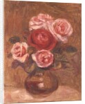 Roses in a pot by Pierre Auguste Renoir
