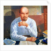 Portrait of Vladimir Ilyich Lenin, 1934 by Kuzma Sergeevich Petrov-Vodkin