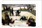 Playing in the Snow by Witold Wojtkiewicz