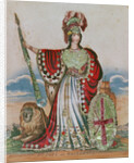 Mrs. Pope as Britannia by English School