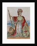 Mrs. Pope as Britannia by English School