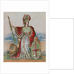 Mrs. Pope as Britannia by English School