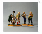 Caricature figurines of musicians by German School