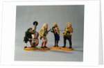 Caricature figurines of musicians by German School