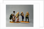 Caricature figurines of musicians by German School