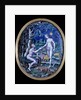 Limoges plaque depicting Adam and Eve, c.1570 by French School