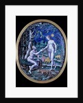 Limoges plaque depicting Adam and Eve, c.1570 by French School