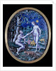 Limoges plaque depicting Adam and Eve, c.1570 by French School