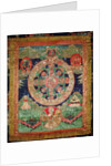 Bardo Mandala, Thangka showing the period between death and reincarnation by School Tibetan