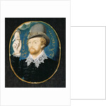 Man clasping hand from a cloud, possibly William Shakespeare, 1588 by Nicholas Hilliard