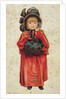 Girl with a muff, book illustration, late 19th or early 20th century by Anonymous Anonymous
