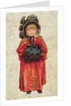 Girl with a muff, book illustration, late 19th or early 20th century by Anonymous Anonymous