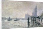 The Thames below Westminster, 1871 by Claude Monet