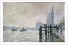 The Thames below Westminster, 1871 by Claude Monet