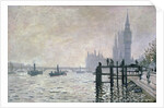 The Thames below Westminster, 1871 by Claude Monet
