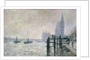 The Thames below Westminster, 1871 by Claude Monet