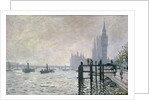 The Thames below Westminster, 1871 by Claude Monet