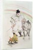 At the Circus: performing horse and monkey, 1899 by Henri de Toulouse-Lautrec