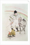 At the Circus: performing horse and monkey, 1899 by Henri de Toulouse-Lautrec