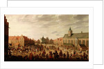 A military procession in the town square of Amersfoort by Joost Cornelisz. Droochsloot