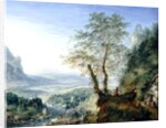 A capriccio river landscape, c.1700 by Jan the Elder Griffier