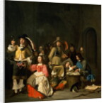 A Company of Soldiers in a Guardroom preparing for Battle by Simon Kick