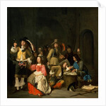 A Company of Soldiers in a Guardroom preparing for Battle by Simon Kick