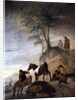 Riders watering their horses by Philips Wouwermans or Wouwerman